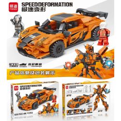 MINGDI 10085 non  CHUYỂN ĐỔI NHANH CHÓNG KNISEG bộ đồ chơi xếp lắp ráp ghép mô hình SPEED DEFORMATION 512 khối