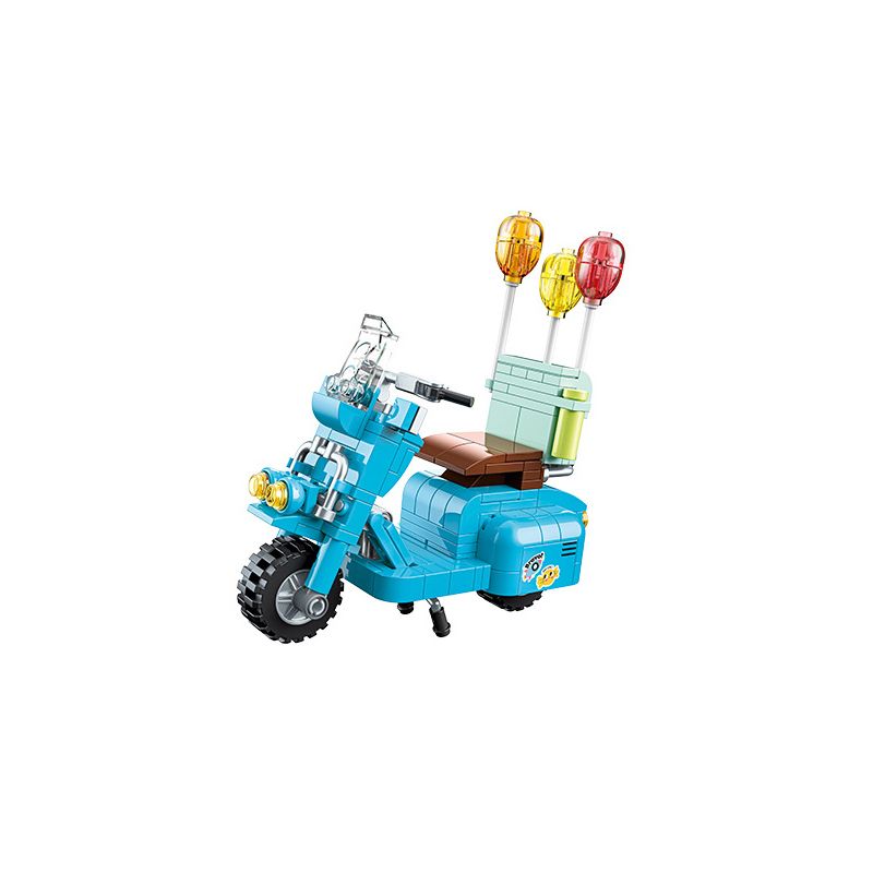 JAKI JK8311 8311 non  KHINH KHÍ CẦU bộ đồ chơi xếp lắp ráp ghép mô hình Creator BALLON MOTORCYCLE Sáng Tạo