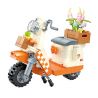 JAKI JK8310 8310 non  HOA XE TAY GA bộ đồ chơi xếp lắp ráp ghép mô hình Creator FLOWERS MOTORCYCLE Sáng Tạo