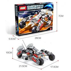 GUDI 8215 non  XE THIẾT GIÁP ĐỊA HÌNH GẮN PHÁO bộ đồ chơi xếp lắp ráp ghép mô hình Earth Border Biến Giới Trái Đất 296 khối