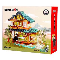 INBRIXX 880018 non  NGÔI NHÀ NHẬT BẢN KUMAMON bộ đồ chơi xếp lắp ráp ghép mô hình Creator Sáng Tạo 1099 khối