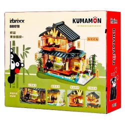 INBRIXX 880018 non  NGÔI NHÀ NHẬT BẢN KUMAMON bộ đồ chơi xếp lắp ráp ghép mô hình Creator Sáng Tạo 1099 khối