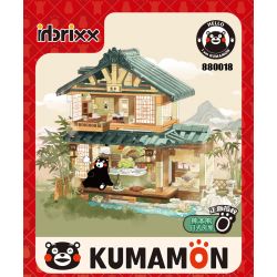 INBRIXX 880018 non  NGÔI NHÀ NHẬT BẢN KUMAMON bộ đồ chơi xếp lắp ráp ghép mô hình Creator Sáng Tạo 1099 khối