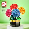 DK 3030 non  SAHARA TÌNH YÊU bộ đồ chơi xếp lắp ráp ghép mô hình Flowers HYDRANGEA Hoa 843 khối