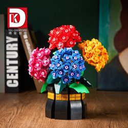 DK 3030 non  SAHARA TÌNH YÊU bộ đồ chơi xếp lắp ráp ghép mô hình Flowers HYDRANGEA Hoa 843 khối