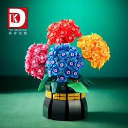 DK 3030 non  SAHARA TÌNH YÊU bộ đồ chơi xếp lắp ráp ghép mô hình Flowers HYDRANGEA Hoa 843 khối