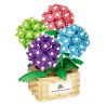 DK 3029 non  GIỎ HOA CẨM TÚ CẦU FOAM MANOR bộ đồ chơi xếp lắp ráp ghép mô hình Flowers HYDRANGEA 902 khối