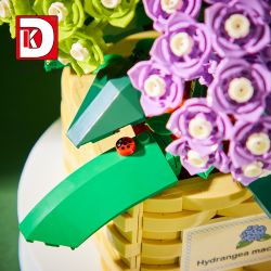 DK 3029 non  GIỎ HOA CẨM TÚ CẦU FOAM MANOR bộ đồ chơi xếp lắp ráp ghép mô hình Flowers HYDRANGEA 902 khối