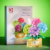 DK 3029 non  GIỎ HOA CẨM TÚ CẦU FOAM MANOR bộ đồ chơi xếp lắp ráp ghép mô hình Flowers HYDRANGEA 902 khối