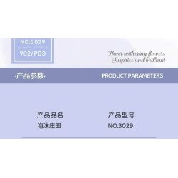 DK 3029 non  GIỎ HOA CẨM TÚ CẦU FOAM MANOR bộ đồ chơi xếp lắp ráp ghép mô hình Flowers HYDRANGEA 902 khối