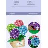 DK 3029 non  GIỎ HOA CẨM TÚ CẦU FOAM MANOR bộ đồ chơi xếp lắp ráp ghép mô hình Flowers HYDRANGEA 902 khối