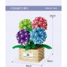 DK 3029 non  GIỎ HOA CẨM TÚ CẦU FOAM MANOR bộ đồ chơi xếp lắp ráp ghép mô hình Flowers HYDRANGEA 902 khối