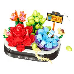 DK 6011 non  HƯƠNG THƠM BAY BỔNG bộ đồ chơi xếp lắp ráp ghép mô hình Colorful World Thế Giới Sắc Màu 274 khối