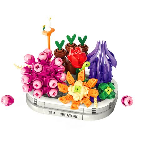 DK 6010 non  TRÁI TIM KHÔNG ??? TRONG BIỂN bộ đồ chơi xếp lắp ráp ghép mô hình Colorful World Thế Giới Sắc Màu 288 khối