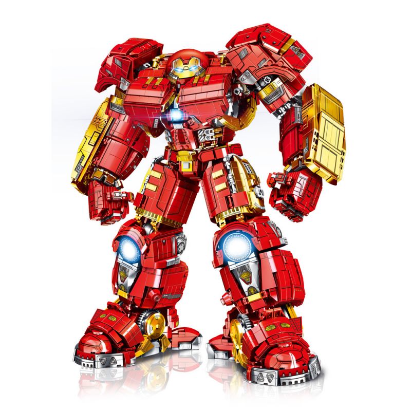 LW 2098 non  ÁO GIÁP HULKBUSTER MECHA THÉP bộ đồ chơi xếp lắp ráp ghép mô hình Marvel Super Heroes IRONHERO Siêu Anh Hùng Marvel 4448 khối