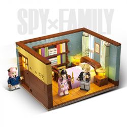 RENZAIMA 748 non  PHÒNG CỦA FUDGE bộ đồ chơi xếp lắp ráp ghép mô hình SPY×FAMILY 385 khối