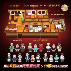 RENZAIMA 747 non  PHÒNG CỦA JOEL bộ đồ chơi xếp lắp ráp ghép mô hình SPY×FAMILY 386 khối