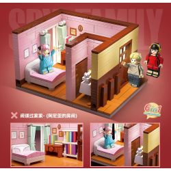 RENZAIMA 746 non  PHÒNG ANIA bộ đồ chơi xếp lắp ráp ghép mô hình SPY×FAMILY 398 khối