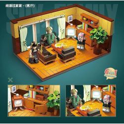 RENZAIMA 745 non  PHÒNG KHÁCH bộ đồ chơi xếp lắp ráp ghép mô hình SPY×FAMILY 466 khối