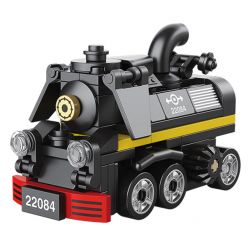 Decool 22084 Jisi 22084 non  ĐẦU MÁY HƠI NƯỚC VỀ PHÍA TRƯỚC bộ đồ chơi xếp lắp ráp ghép mô hình Mini Racing Pacemaker Đua Xe Mini 104 khối