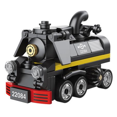 Decool 22084 Jisi 22084 non  ĐẦU MÁY HƠI NƯỚC VỀ PHÍA TRƯỚC bộ đồ chơi xếp lắp ráp ghép mô hình Mini Racing Pacemaker Đua Xe Mini 104 khối