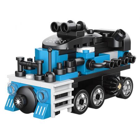 Decool 22083 Jisi 22083 non  TÀU HẬU CẦN XE LÙI bộ đồ chơi xếp lắp ráp ghép mô hình Mini Racing Pacemaker Đua Xe Mini 99 khối