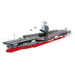CAYI 22032 non  TÀU SÂN BAY 003 bộ đồ chơi xếp lắp ráp ghép mô hình Military Army FUJIAN AIRCRAFT CARRIER Quân Sự Bộ Đội 3028 khối