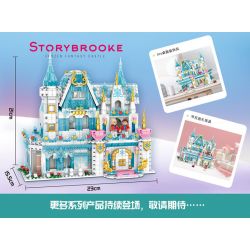 ZHEGAO 01014 non  LÂU ĐÀI BĂNG bộ đồ chơi xếp lắp ráp ghép mô hình Medieval Castle SNOW CASTLE Chiến Tranh Trung Cổ 1972 khối