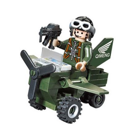 Enlighten 801 Qman 801 non  MÁY BAY NHỎ bộ đồ chơi xếp lắp ráp ghép mô hình Military Army COMBATZONES SMALL PLANE Quân Sự Bộ Đội 25 khối