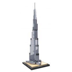 NOT  ARCHITECTURE BURJ KHALIFA 21055 HSANHE CACO 6368 xếp lắp ráp ghép mô hình BURJ KHALIFA ĐỊA ĐIỂM DUBAI Công Trình Kiến Trúc 333 khối