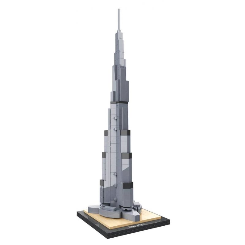 NOT  ARCHITECTURE BURJ KHALIFA 21055 HSANHE CACO 6368 xếp lắp ráp ghép mô hình BURJ KHALIFA ĐỊA ĐIỂM DUBAI Công Trình Kiến Trúc 333 khối