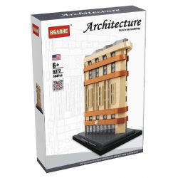NOT  FLATIRON BUILDING NEW YORK 21023 HSANHE CACO 6372 xếp lắp ráp ghép mô hình TÒA NHÀ FLATIRON NEW YORK Architecture Công Trình Kiến Trúc 471 khối