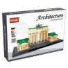 NOT  ARCHITECTURE BRANDENBURG GATE 21011 HSANHE CACO 6371 xếp lắp ráp ghép mô hình CỔNG BRANDENBURG Công Trình Kiến Trúc 363 khối