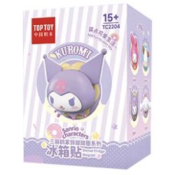 TOP TOY TC2204 2204 non  BÁNH RÁN GIA ĐÌNH SANRIO 4 LOẠI NAM CHÂM GẮN TỦ LẠNH MELODY PACHA COOLOMI BIG-EARED DOG bộ đồ chơi xếp lắp ráp ghép mô hình Gear SANRIO CHARACTERS DONUT FRIDGE MAGNET Đồ Lắp Ghép