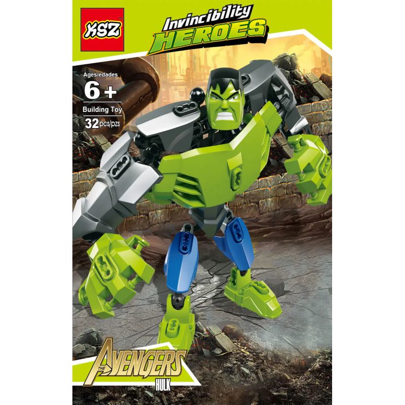 NOT  THE HULK 4530 KSZ 506 xếp lắp ráp ghép mô hình HULK Marvel Super Heroes Siêu Anh Hùng Marvel 39 khối