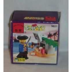 NOT  TREASURE SURPRISE 1802 Enlighten 9821 Qman 9821 xếp lắp ráp ghép mô hình KHO BÁU NGĂN NẮP BẤT NGỜ GỌN GÀNG Pirates Of The Caribbean Cướp Biển Vùng Caribe 22 khối