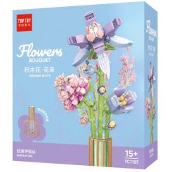 TOP TOY TC1107 1107 non  BÓ HOA ELISE THANH LỊCH bộ đồ chơi xếp lắp ráp ghép mô hình Flowers FLOWERS BOUQUET 300 khối