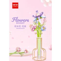 TOP TOY TC1107 1107 non  BÓ HOA ELISE THANH LỊCH bộ đồ chơi xếp lắp ráp ghép mô hình Flowers FLOWERS BOUQUET 300 khối