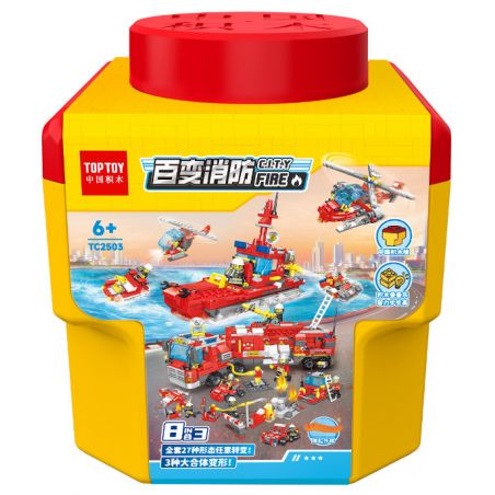 TOP TOY TC2503 2503 non  CÁC LOẠI PHÒNG CHÁY CHỮA 8IN3 bộ đồ chơi xếp lắp ráp ghép mô hình City CITY FIRE Thành Phố