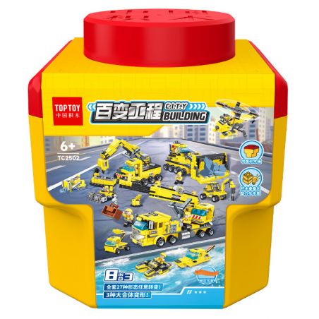 TOP TOY TC2502 2502 non  DỰ ÁN TẠP KỸ 8IN3 bộ đồ chơi xếp lắp ráp ghép mô hình City CITY BUILDING Thành Phố