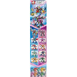 ELEPHANT Y801 non  ROBOT CƠ KHÍ bộ đồ chơi xếp lắp ráp ghép mô hình Nexo Knights ROBOT WARRIOR MECHA Hiệp Sỹ Nexo 1437 khối