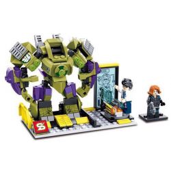 SY 361A non  BRUCE BANNER MECHA bộ đồ chơi xếp lắp ráp ghép mô hình Super Heroes HULK BRUCE BANNER MECHA Siêu Nhân Anh Hùng 234 khối