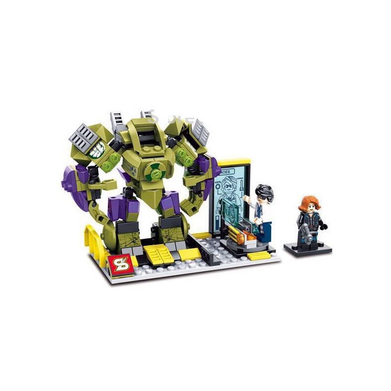 SY 361A non  BRUCE BANNER MECHA bộ đồ chơi xếp lắp ráp ghép mô hình Super Heroes HULK BRUCE BANNER MECHA Siêu Nhân Anh Hùng 234 khối