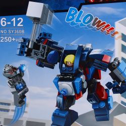 SY 360B non  ÁO GIÁP THOR HULKBUSTER bộ đồ chơi xếp lắp ráp ghép mô hình Super Heroes THOR MECHA HULKBUSTER Siêu Nhân Anh Hùng 250 khối