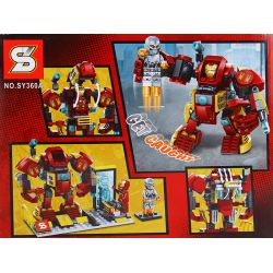 SY 360A non  BỘ GIÁP HULKBUSTER CỦA IRON MAN bộ đồ chơi xếp lắp ráp ghép mô hình Super Heroes IRON MAN MECHA HULKBUSTER Siêu Nhân Anh Hùng 261 khối