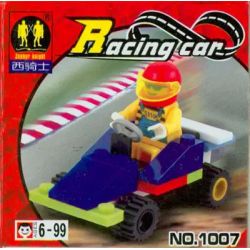 NOT  GO-KART 6498 COMPANION 101 Enlighten Qman 102 ZEPHYR KNIGHT 1007 xếp lắp ráp ghép mô hình GO-KART ĐUA XE KARTING Town Thị Trấn 22 khối