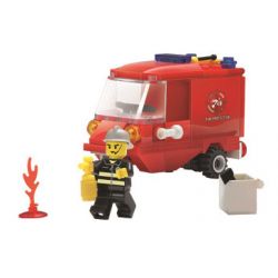 Kazi KY8058 8058 non  XE CỨU HỎA HẠNG NHẸ bộ đồ chơi xếp lắp ráp ghép mô hình City FIRE FIGHT Thành Phố 71 khối