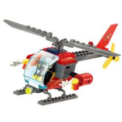 Kazi KY8056 8056 non  TRỰC THĂNG CỨU HỘ bộ đồ chơi xếp lắp ráp ghép mô hình City FIRE FIGHT Thành Phố 89 khối