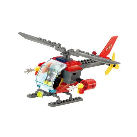 Kazi KY8056 8056 non  TRỰC THĂNG CỨU HỘ bộ đồ chơi xếp lắp ráp ghép mô hình City FIRE FIGHT Thành Phố 89 khối