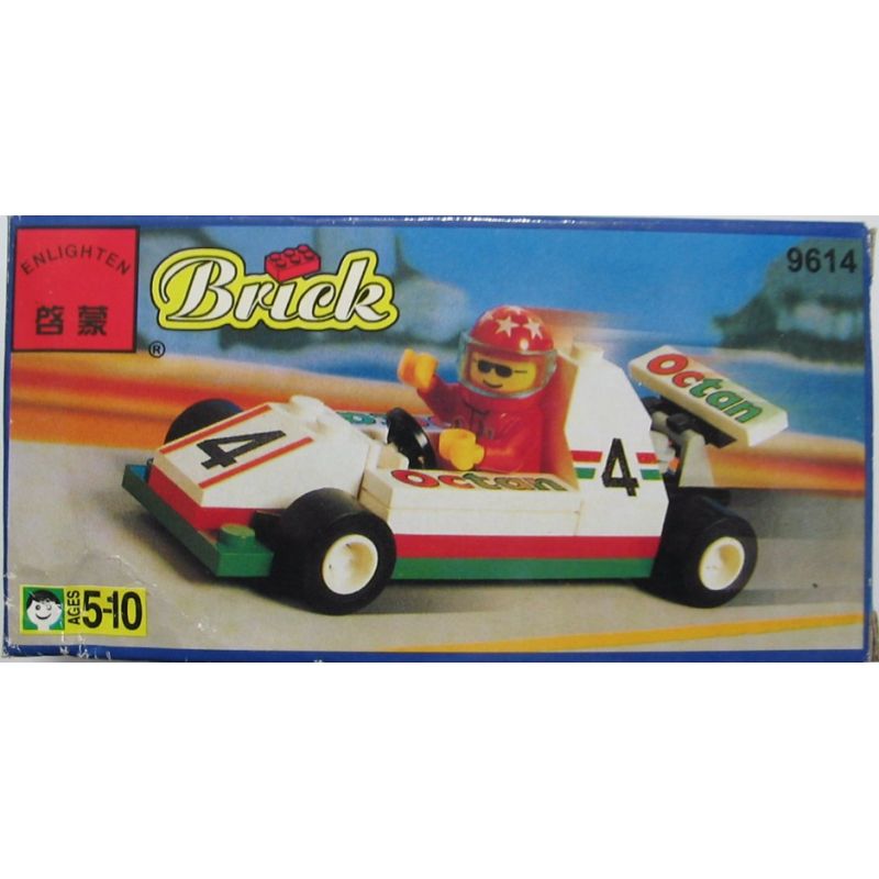 NOT  SLICK RACER 6546 QMAN ENLIGHTEN KEEPPLEY 9614 xếp lắp ráp ghép mô hình TAY ĐUA MƯỢT MÀ XE LÁI Town Thị Trấn 39 khối